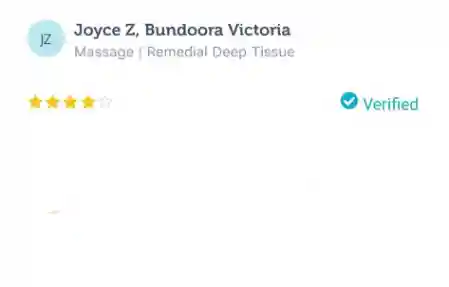 client review feedback on relax mobile massage, mobile massage service in melbourne