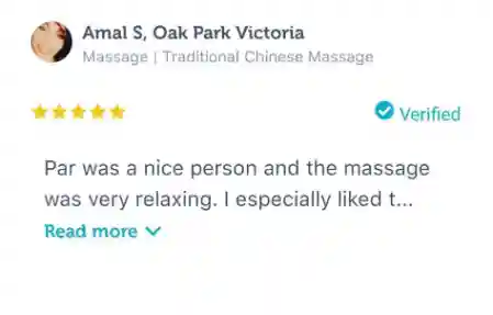 client review feedback on relax mobile massage, mobile massage service in melbourne